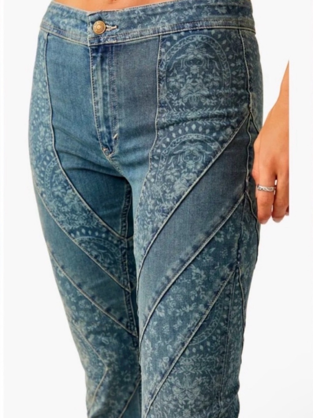 Free People We The Free Mermaid Mid-Rise Flare Jeans